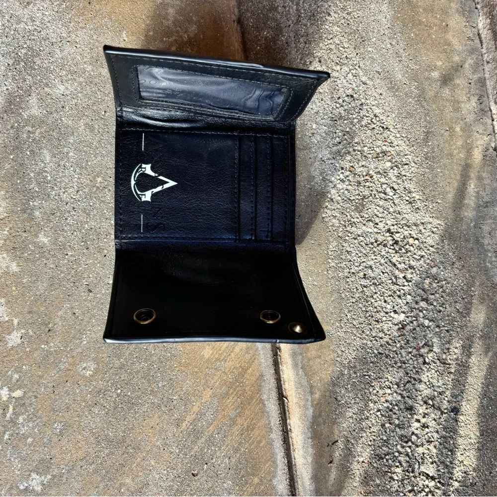 Black Leather Money Clip